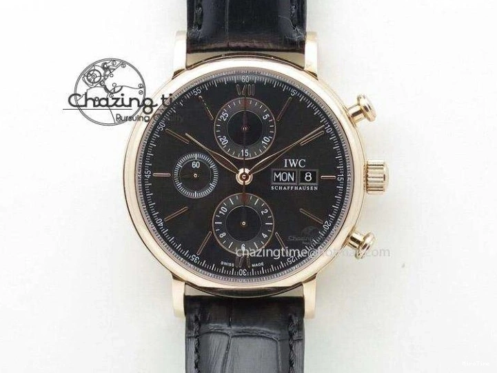 MIROTIME 0201 MoistureWicking Da Vinci IW356601 SS MKF 1:1 Best Edition Blue Dial On Black Leather Strap A 7233